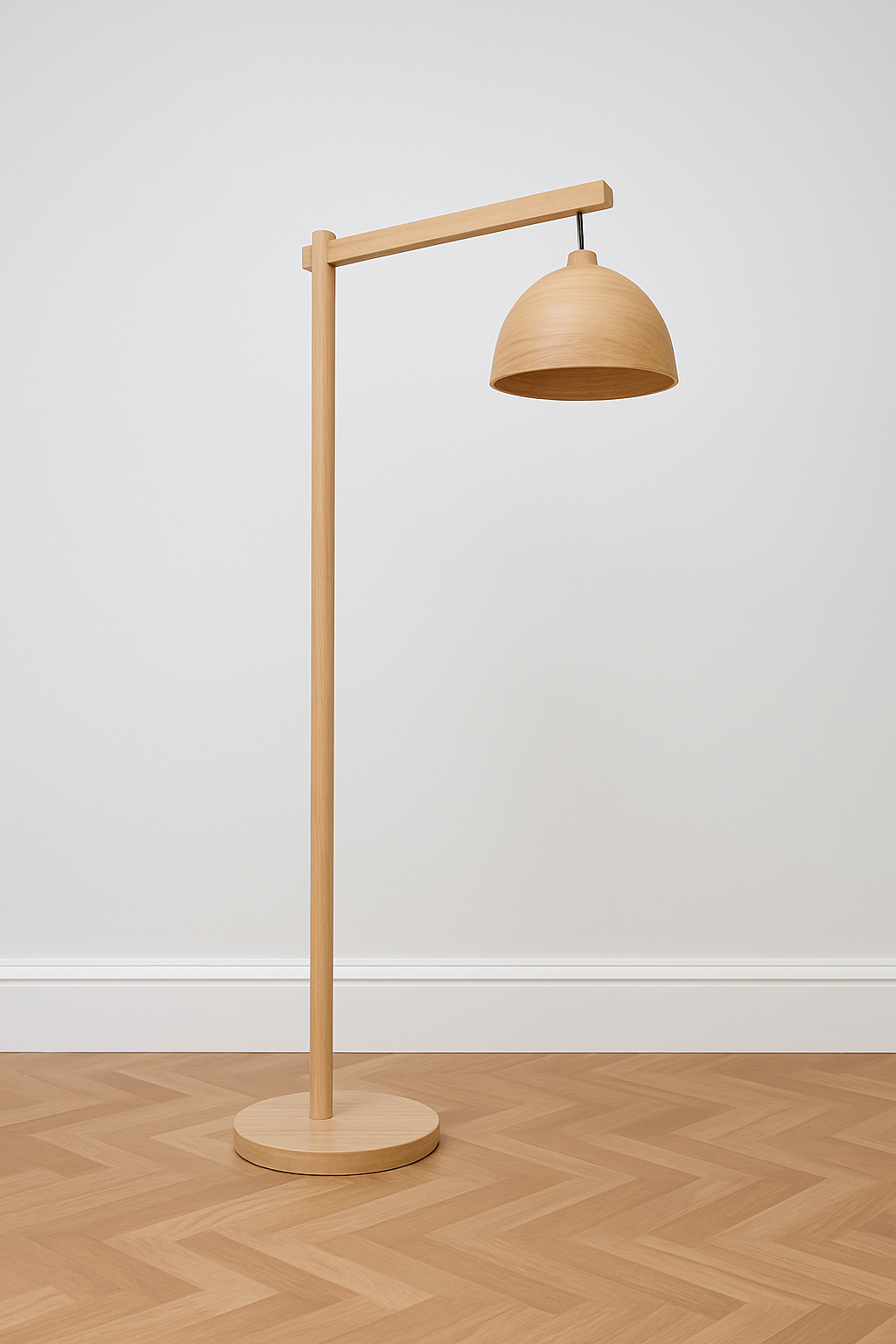 Orlan – Wooden Arc Floor Lamp